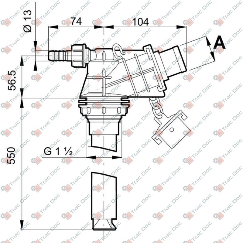 IDRO EIETTORE AGITATORE CON ATTACO RAPIDO DIAMETRO 40 mm. - SABA AGRISERVICE GEST - 8500040 - immagine 4