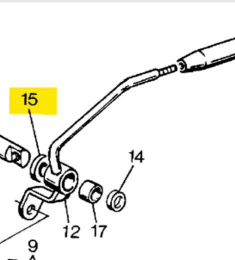 CONTROL LEVER SPACER - LANDINI - 3545940M1