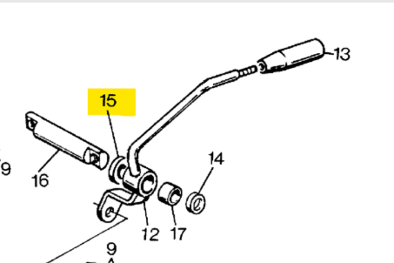 CONTROL LEVER SPACER - LANDINI - 3545940M1