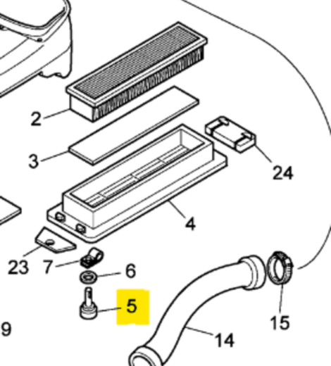 POMELLO GRIGLIA FILTRO CABINA - LANDINI - 3677656M1