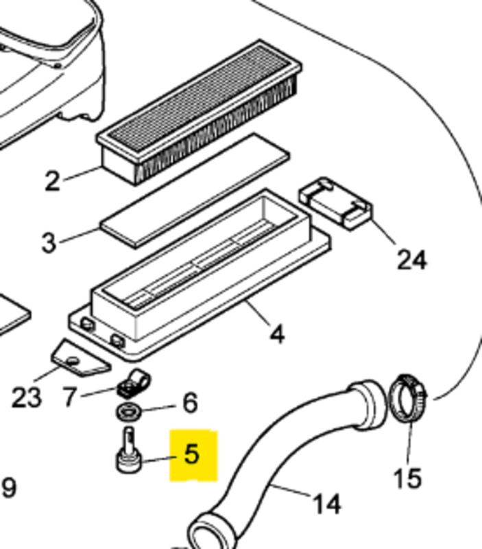 POMELLO GRIGLIA FILTRO CABINA - LANDINI - 3677656M1