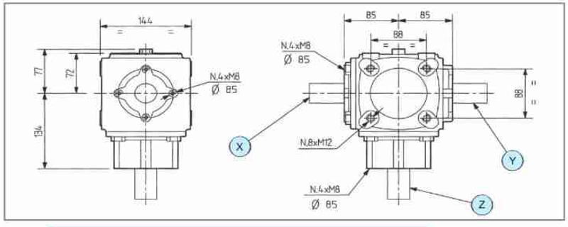 SCATOLA TRASMISSIONE COMER T-19A - COMER INDUSTRIES - 9.259.369.10 - immagine 3