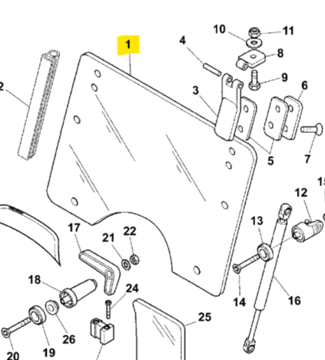 VETRO ANTERIORE PARABREZZA - LANDINI - 3665895M2