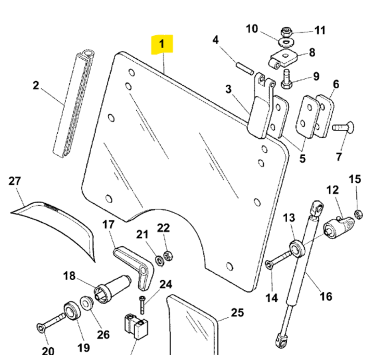 VETRO ANTERIORE PARABREZZA - LANDINI - 3665895M2