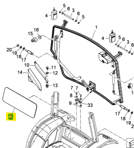 VETRO POSTERIORE INFERIORE - LANDINI - 3665947M1
