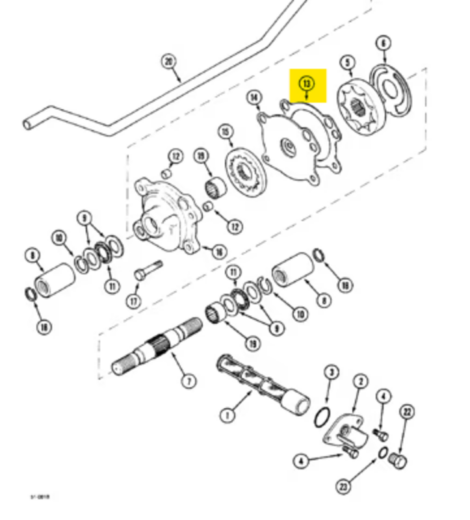 OIL PUMP BOTTOM THICKNESS - LANDINI - A188104