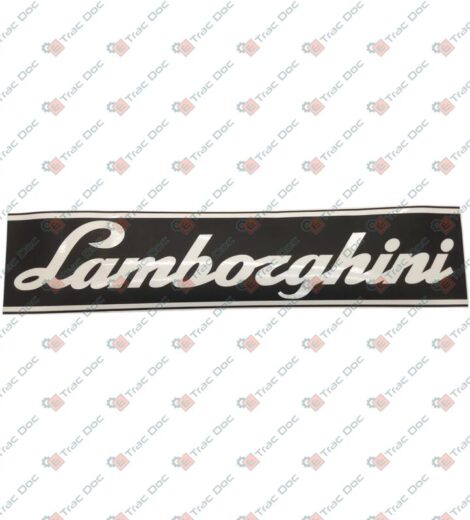 TARGHETTA LATERALE LAMBORGHINI - SAME - LAMBORGHINI - HURLIMANN - DEUTZ FAHR - 0.435.7252.0