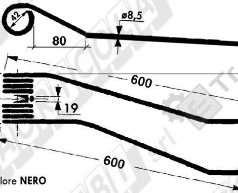 DENTE A MOLLA - L'AGRICOLA RICAMBI - 67335-E