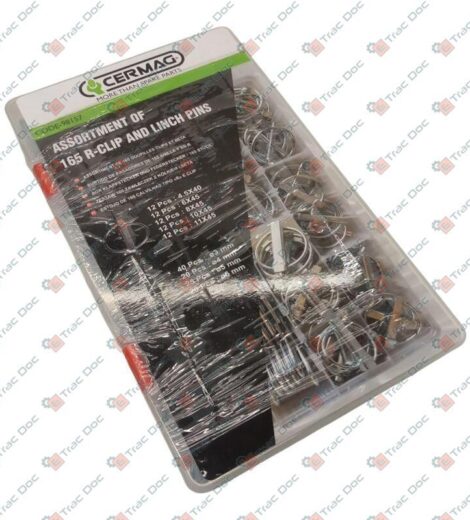 165-Piece Assorted Snap-On Pin and Cotter Pin Kit - CERMAG - 98157