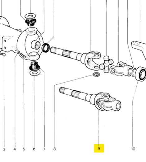 SM SERIES FRONT LEFT AXLE SHAFT - ANTONIO CARRARO - 5051514