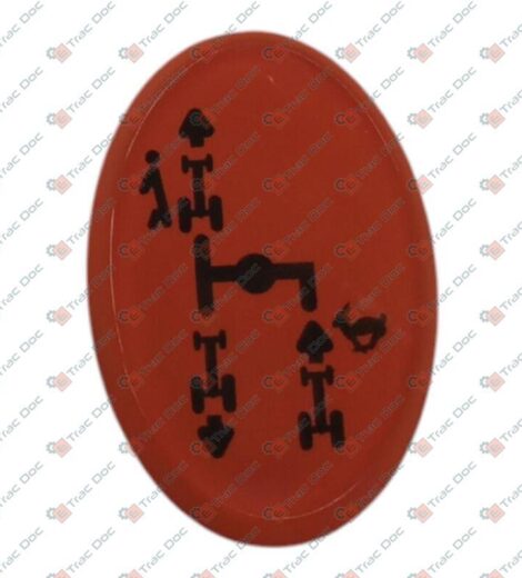 TARGHETTA LEVA INVERSORE CON OVERDRIVE - LANDINI - 3671835M1