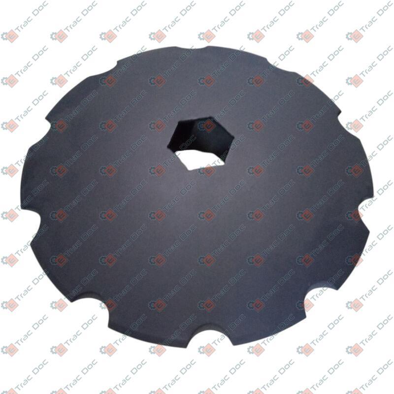 DISCO FRANGIZOLLE DIAMETRO 660 SPESSORE 6 mm. DENTATO CON FORO ESAGONALE DA 92 mm. - AMA RICAMBI - CPD24E92T