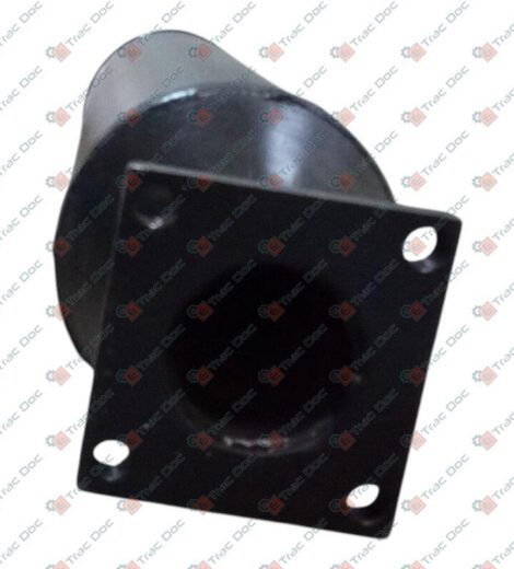 SILENZIATORE DI SCARICO CON FLANGIA A 4 FORI TIPO FIAT ALLIS - CERMAG - 11887