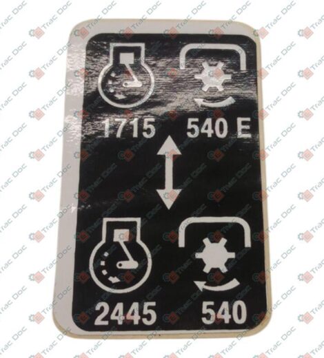 PTO SELECTOR CONTROL STICKER - ANTONIO CARRARO - 35115240