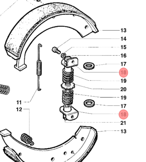 PIASTRINA SUPPORTO REGISTRO GANASCE FRENI - ANTONIO CARRARO - 6100049