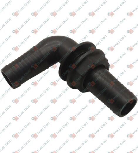 RACCORDO PORTAGOMMA CURVO PER TUBO DIAMETRO 25 mm. - SABA AGRISERVICE GEST - 8118426