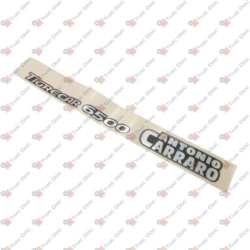 TIGRECAR 6500 LEFT HOOD DECAL - ANTONIO CARRARO - 35105579
