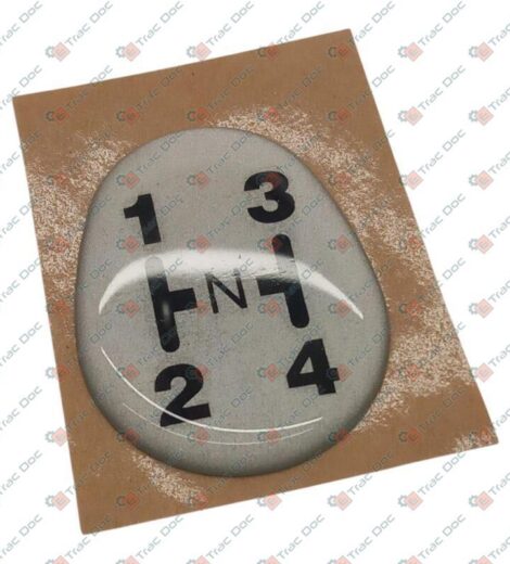 TARGHETTA ADESIVA POMELLO LEVA 4 MARCE - ANTONIO CARRARO - 35115320