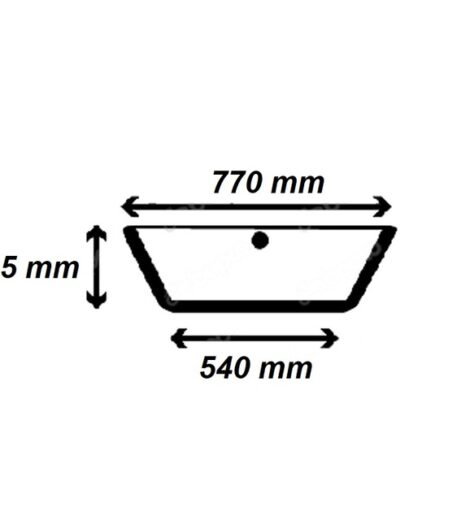 VETRO POSTERIORE INFERIORE - LANDINI - 3647658M1