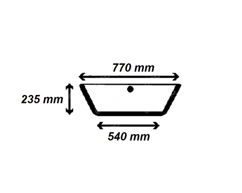 VETRO POSTERIORE INFERIORE - LANDINI - 3647658M1