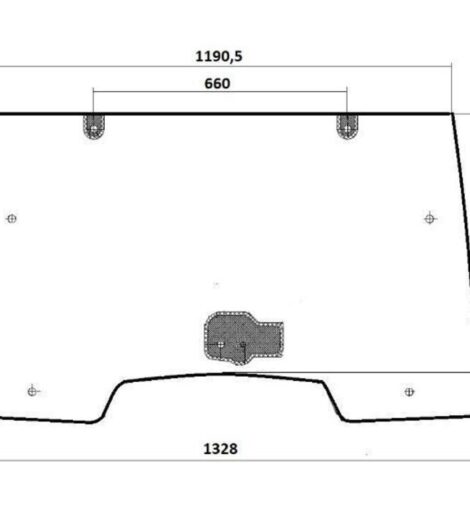 CABIN WINDSHIELD GLASS - LANDINI - 3691322M1