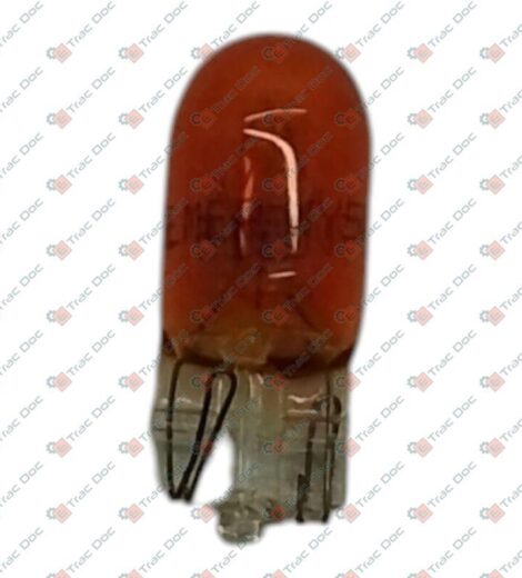 12V 3W MINI GLASS LAMP ORANGE COLOR T10 CONNECTOR w/b - CERMAG - 36815
