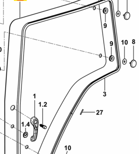 VETRO PORTA SINISTRA - AFTERMARKET - 0.015.5691.0/40