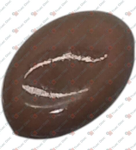 TARGHETTA POMELLO MARRONE - CNH Originale - 87698516