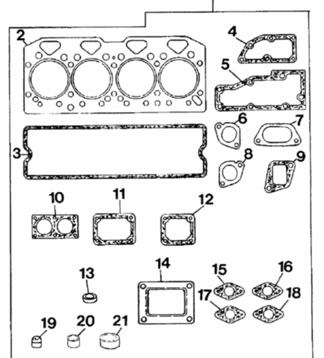 SERIE GUARNIZIONI SMERIGLIO PERKINS U5LT0196 - LANDINI - 6680093A1
