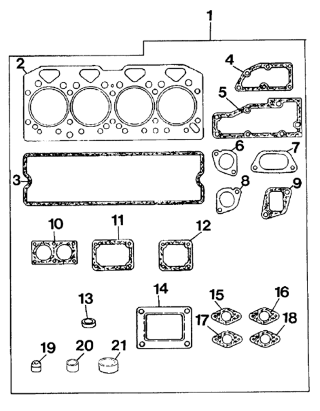 SERIE GUARNIZIONI SMERIGLIO PERKINS U5LT0196 - LANDINI - 6680093A1