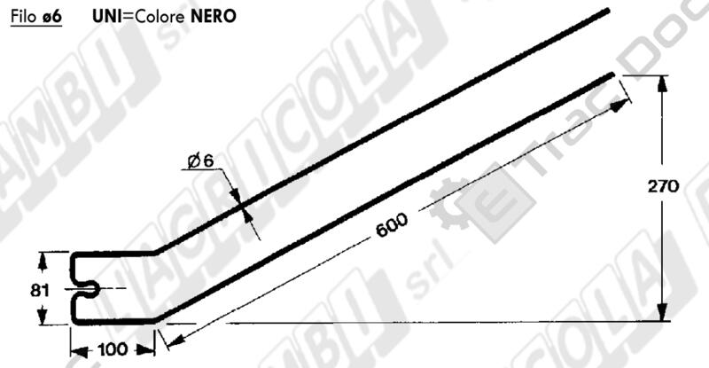 DENTE RASTRELLO GIRO ANDANATORE GALFRE' - L'AGRICOLA RICAMBI - 67330
