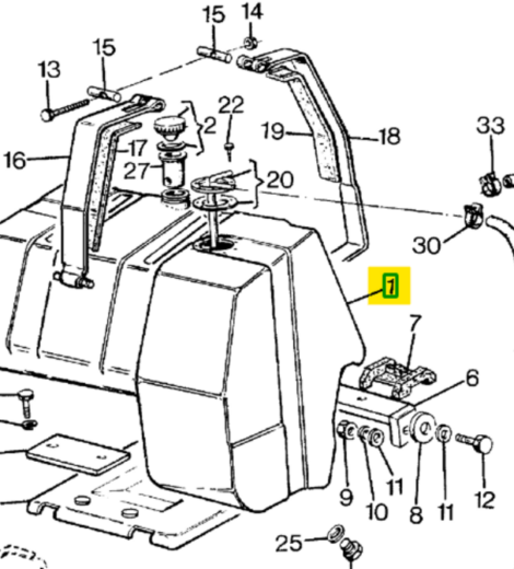 diesel tank - LANDINI - 3531686M94