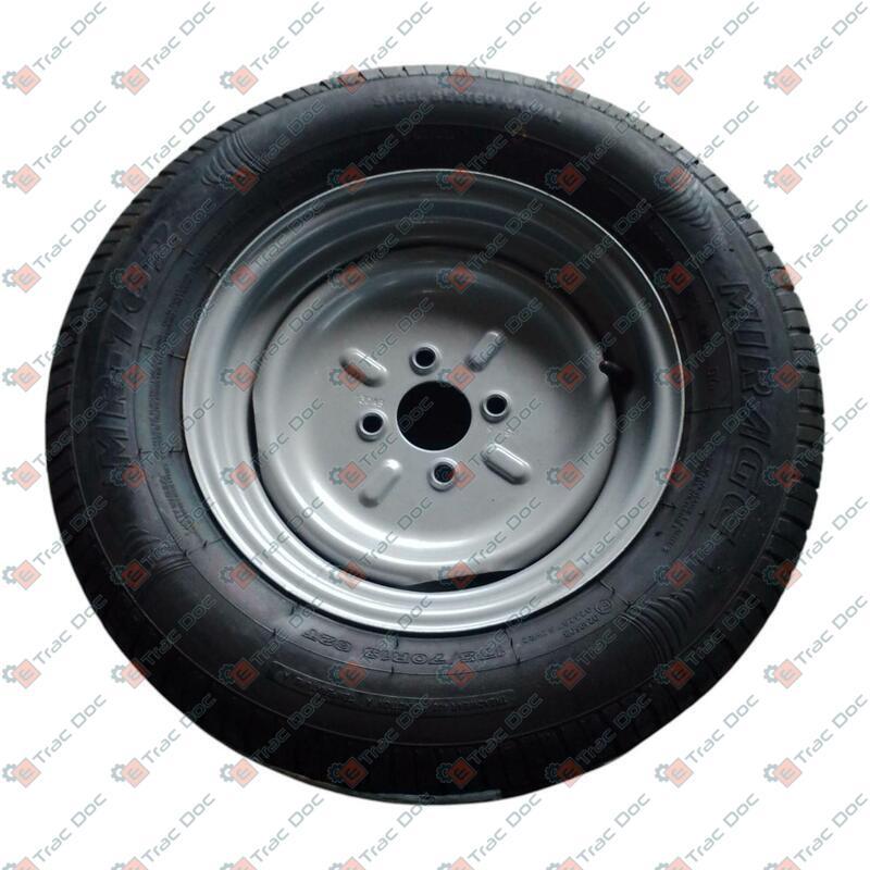 175/70x13' TYRE WITH 4-HOLE RIM, FIAT STANDARD TYPE - CERMAG - 40361