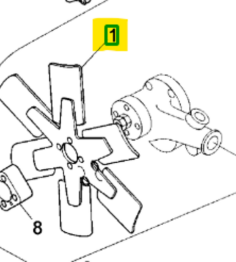 VENTOLA RADIATORE A 6 PALE ANTE MODIFICA - LANDINI - 6677938A1
