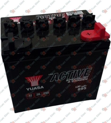 BATTERY 12V. 26Ah 187x127x181 mm. YUASA 895 - AFTERMARKET - 26Y