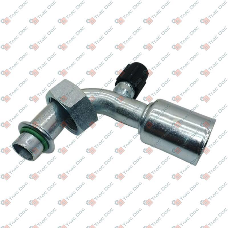 1' THREADED CURVED CONNECTOR FOR 1/2" PIPE WITH AIR CONDITIONING VALVE - CERMAG - 05195