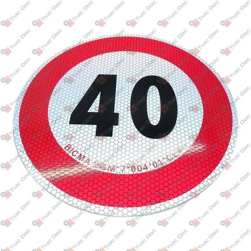 40 km/h speed disc with aluminum support - CERMAG - 35441