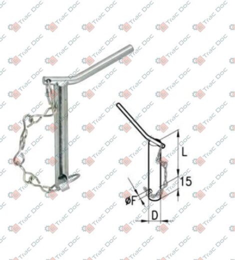 PIN WITH HANDLE AND CHAIN - CERMAG - 51129