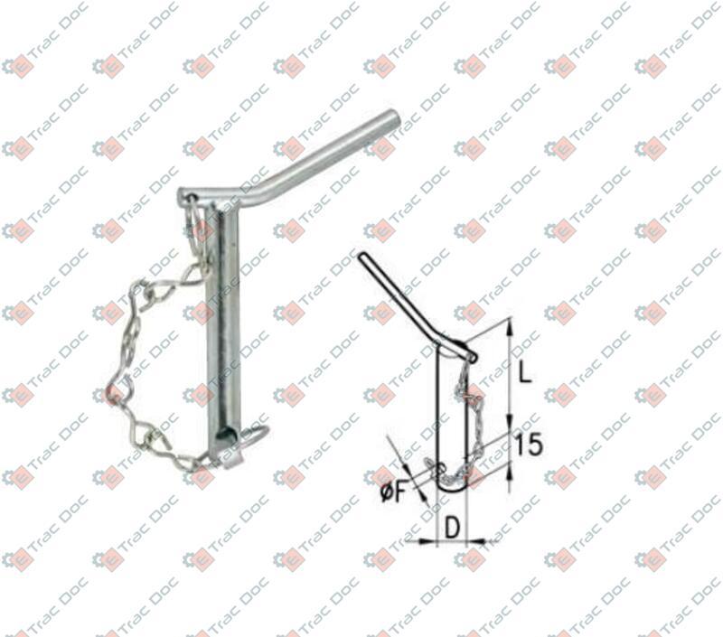 PIN WITH HANDLE AND CHAIN - CERMAG - 51129