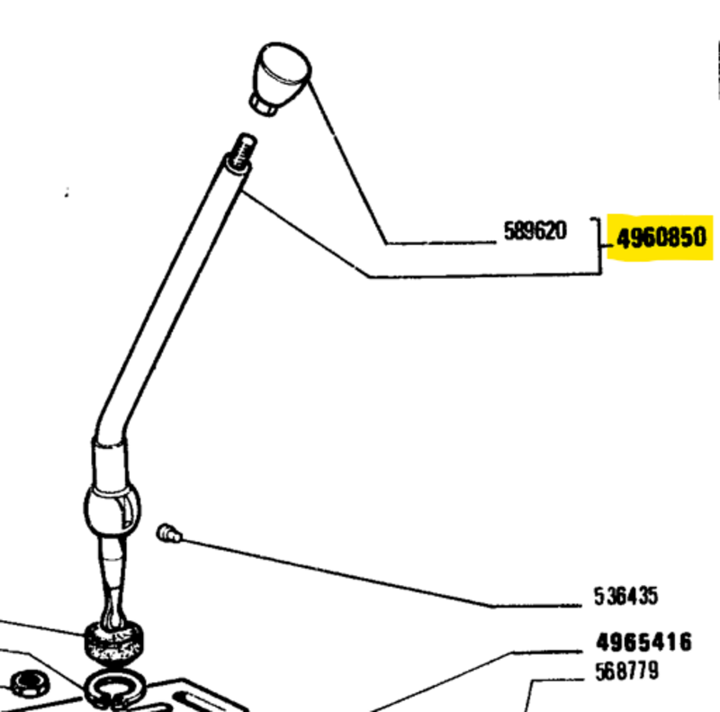 LEVA CAMBIO TIPO FIAT 4960849 A 6 MARCE - AFTERMARKET - 4960850 - immagine 2
