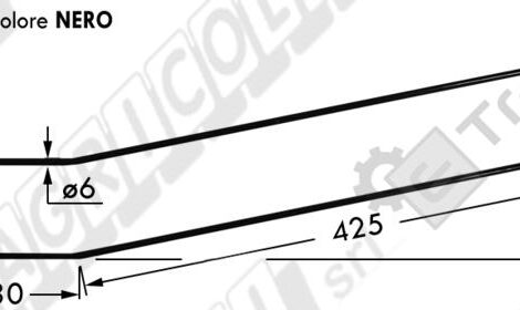 DENTE RASTRELLO GIROANDANATORE GIACCAGLIA TIPO NUOVO - L'AGRICOLA RICAMBI - 67330-H