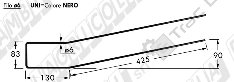 DENTE RASTRELLO GIROANDANATORE GIACCAGLIA TIPO NUOVO - L'AGRICOLA RICAMBI - 67330-H