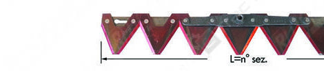 BCS COMPLETE BLADE 15 SECTIONS - L'AGRICOLA RICAMBI - 74217