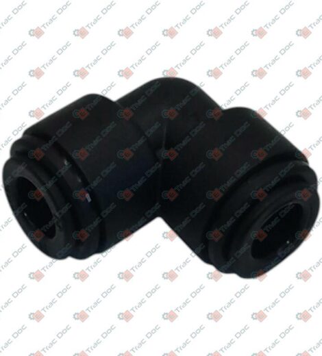RACCORDO CURVO PER TUBO DIAMETRO 8 mm. IN PLASTICA - CERMAG - 20564