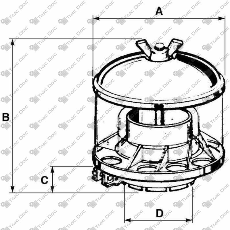 PREFILTRO ARIA TIPO ANTONIO CARRARO E VARI PER TUBO DIAMETRO 65 mm. - AMA RICAMBI - 00436 - immagine 4