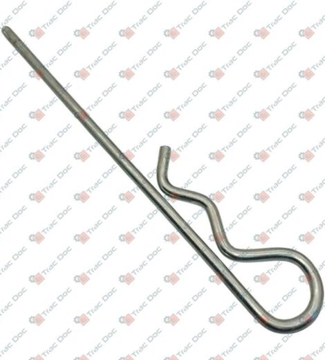 COPPIGLIA A MOLLA LUNGHEZZA 190 mm. FISSAGGIO PERNI SUPPORTO TRAINO - John Deere - ER137884