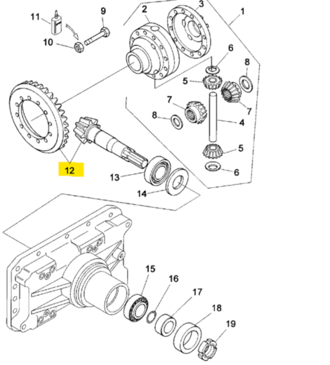 COPPIA CONICA ANTERIORE A 8 E 31 DENTI - LANDINI - 6521990M91