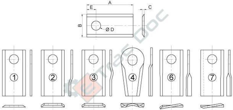 RIGHT KNIFE MOWER CONDITIONER KUHN AND VARIOUS - AFTERMARKET - 00018806362