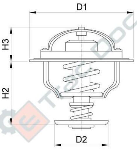 WATER THERMOSTAT TYPE SAME - LAMBORGHINI 2.709.9250.0 - AFTERMARKET - 00050680877