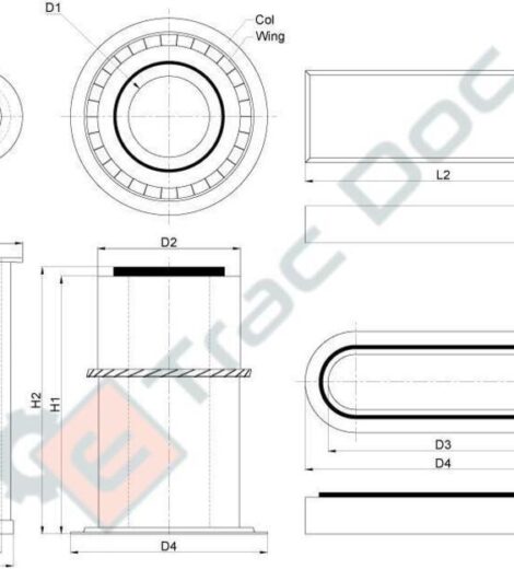 FILTRO ARIA ESTERNO OVALE - AFTERMARKET - 00050693779